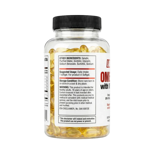 Labrada, Omega 3 With Vitamin E, 90 Softgel, 90 Servings