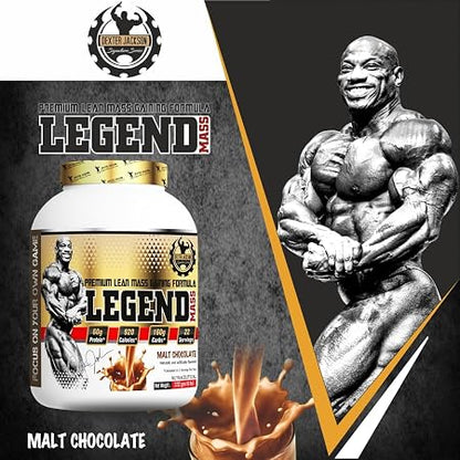 Dexter Jackson Signature Series LEGEND MASS – Premium Mass Gainer (6.27 Lbs, Malt Chocolate)