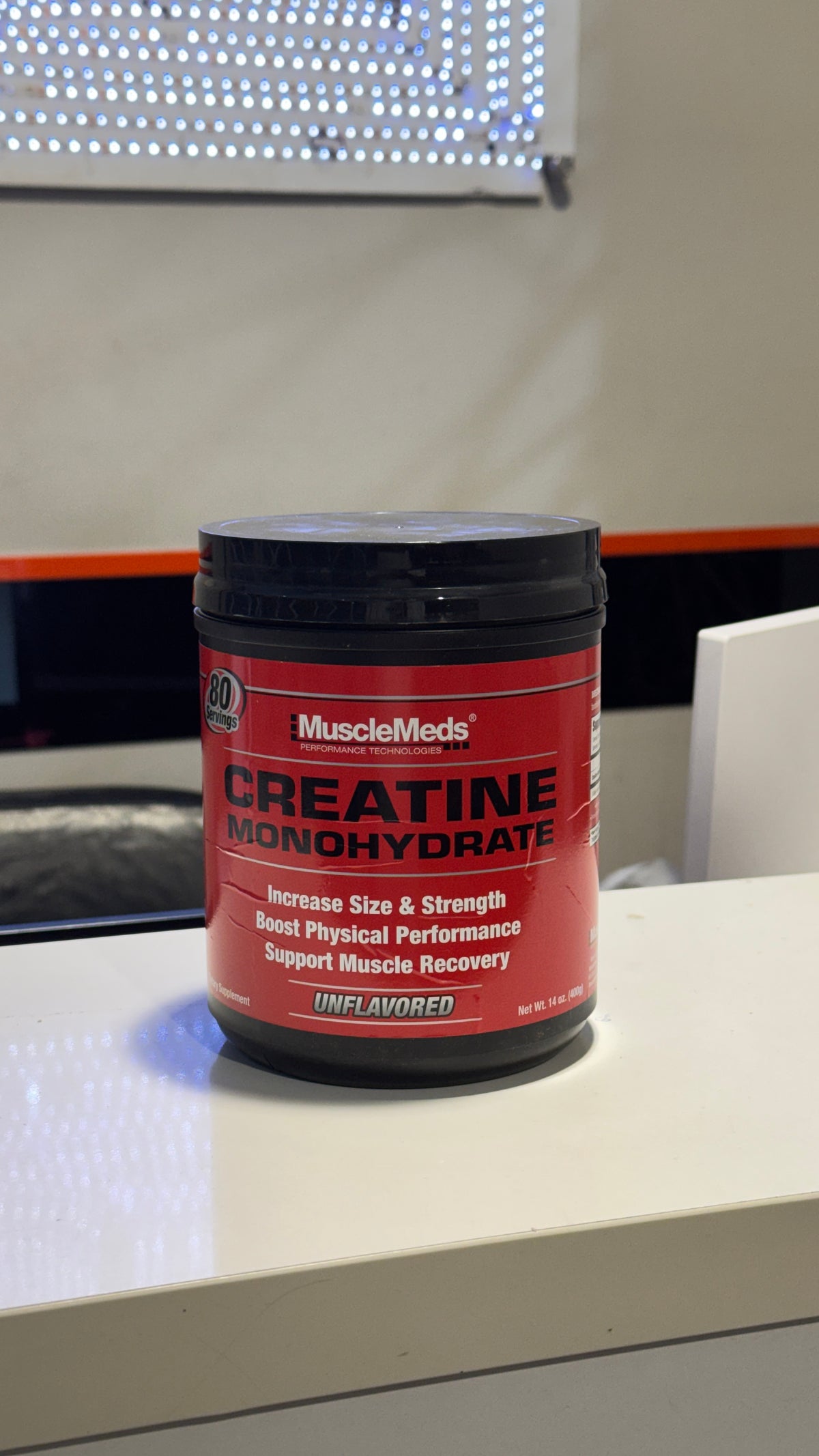 MuscleMeds Creatine Monohydrate, Unflavored, 400 Gm