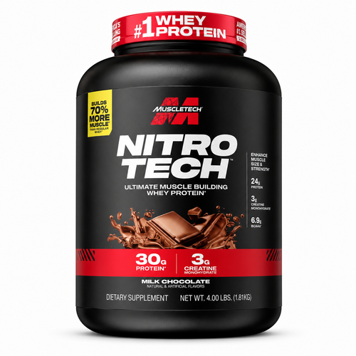Muscletech Nitro-Tech Ultimate Muscle Building Whey Protein Milk 4LB (1.81kg)