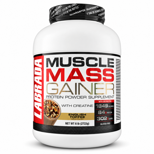 Labrada Muscle Mass Gainer With Creatine  6LB (2722g)
