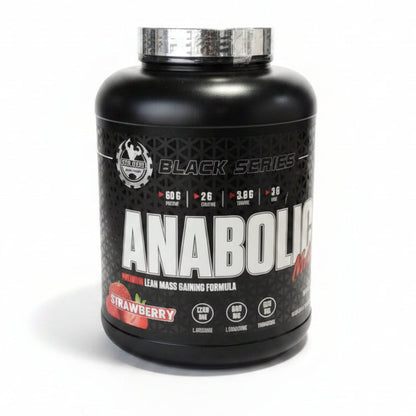 Dexter Jackson Black Series Anabolic Mass Strawberry flavor premium lean mass gainer supplement