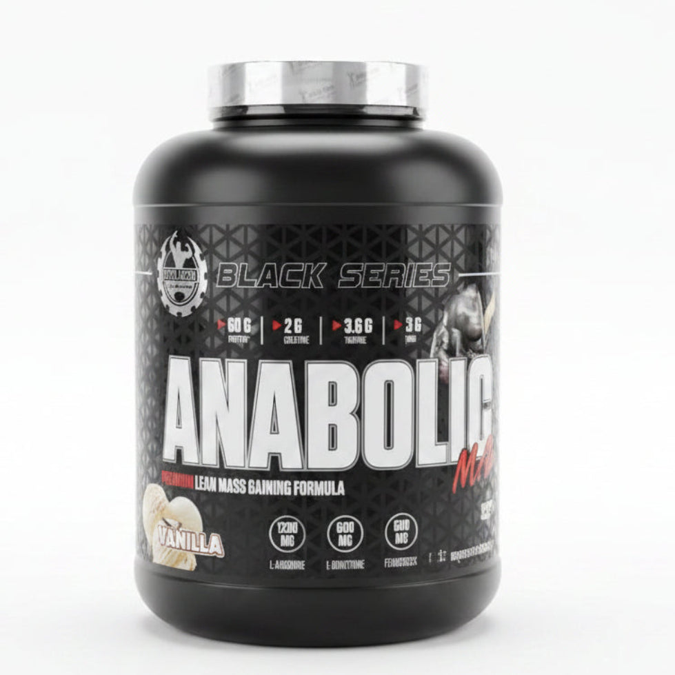 Dexter Jackson Black Series Anabolic Mass Vanilla flavor premium lean mass gainer supplement