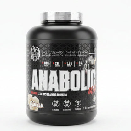 Dexter Jackson Black Series Anabolic Mass Vanilla flavor premium lean mass gainer supplement