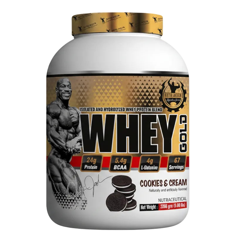 Dexter Jackson Signature Series Gold Whey Gold (5 Lbs, Cookies & Cream) Dubai UAE