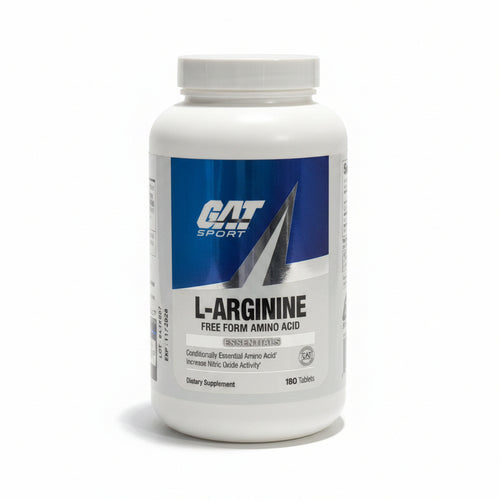 GAT Sport L-Arginine free form amino acid dietary supplement bottle with 180 tablets