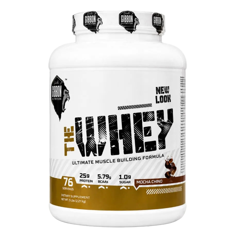 Gibbon Nutrition Fit Whey Ultimate Muscle Building Formula Mocha Chino Whey Protein 5 lbs