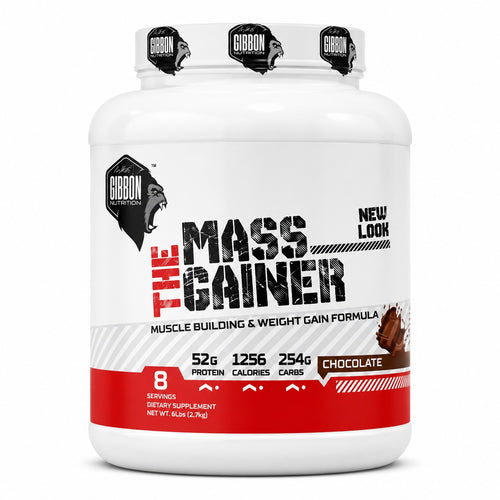 Gibbon Nutrition Mass Gainer Muscle Building and Weight Gain Formula Chocolate 6 lbs