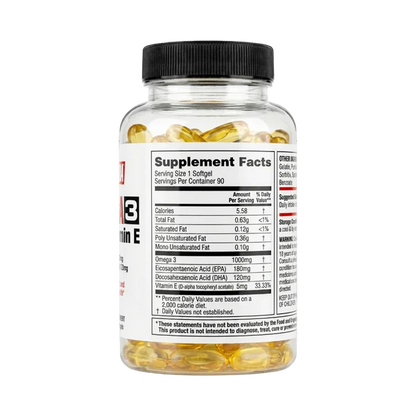 Labrada, Omega 3 With Vitamin E, 90 Softgel, 90 Servings