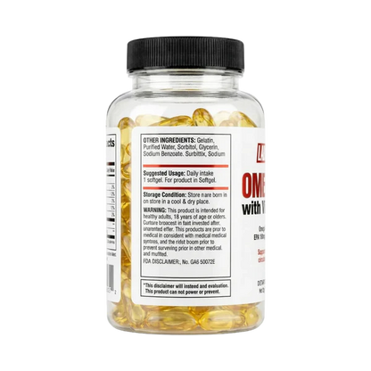 Labrada, Omega 3 With Vitamin E, 90 Softgel, 90 Servings