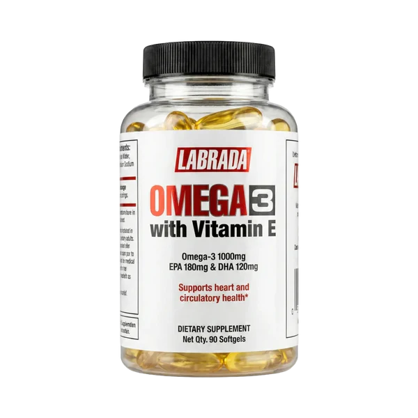 Labrada, Omega 3 With Vitamin E, 90 Softgel, 90 Servings