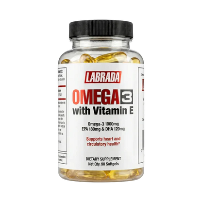 Labrada, Omega 3 With Vitamin E, 90 Softgel, 90 Servings