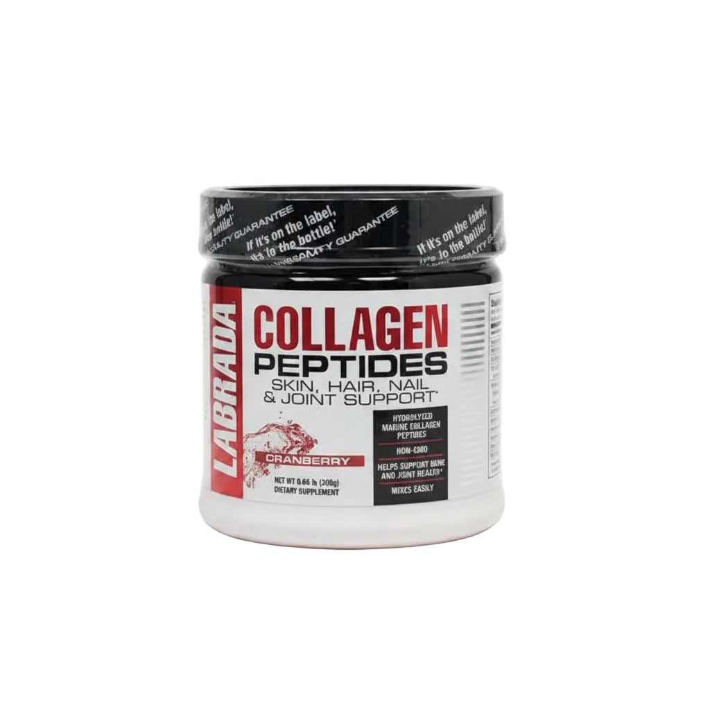Labrada Collagen Peptides Cranberry flavored hydrolyzed marine collagen supplement powder 300g