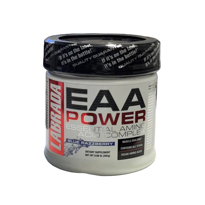 Labrada EAA Power essential amino acid complex Blue Raspberry flavor 300g supplement powder container Dubai UAE