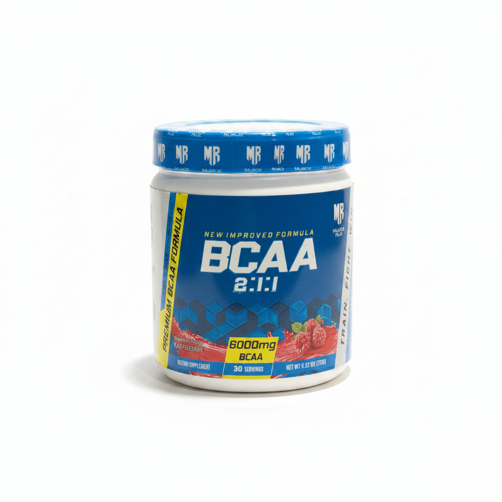 MR Nutrition BCAA 2:1:1 Raspberry flavor 6000mg BCAA amino acid powder 30 servings