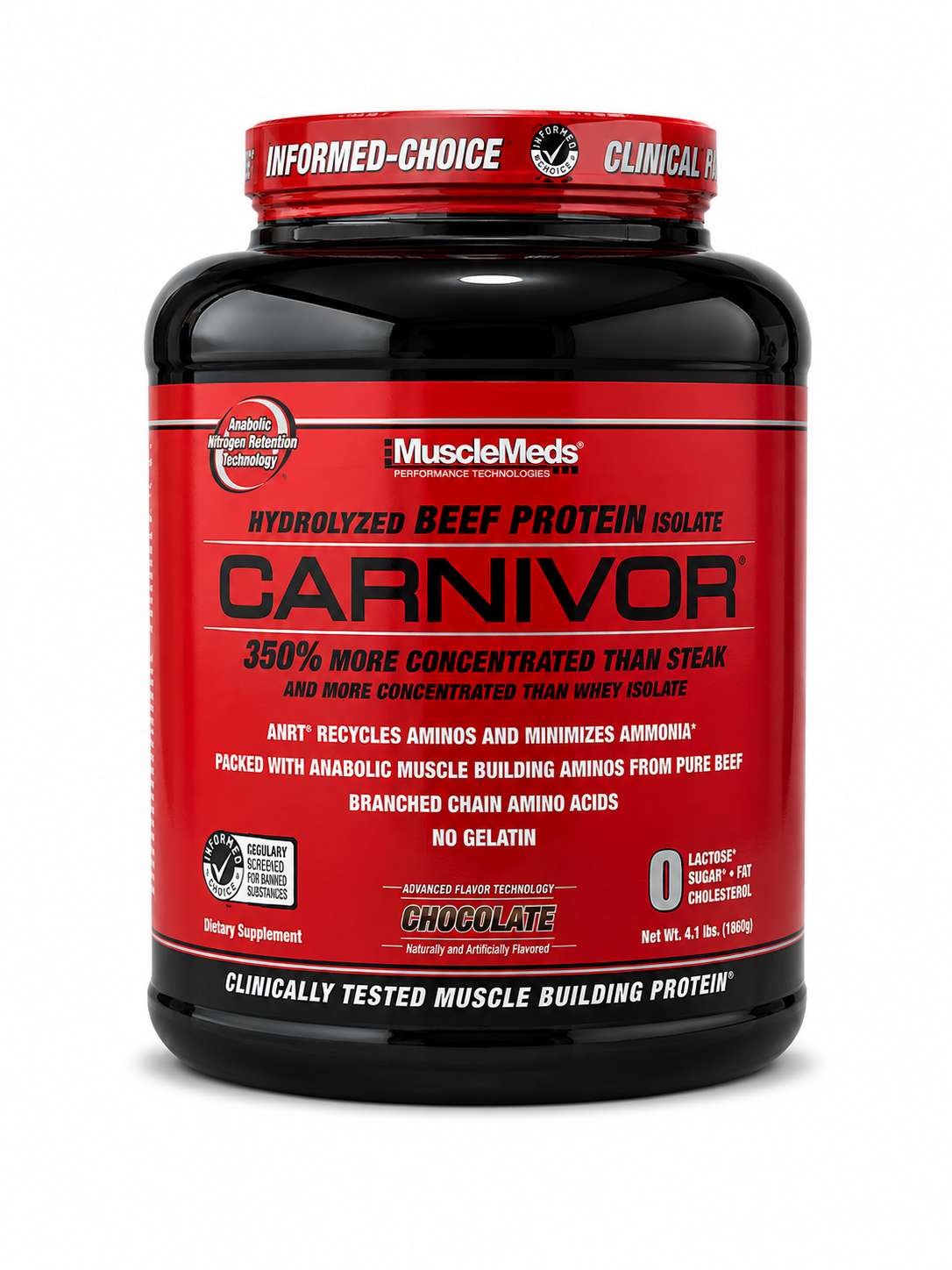 MuscleMeds Carnivor Bioengineered Beef Protein Isolate – Chocolate – 1898g