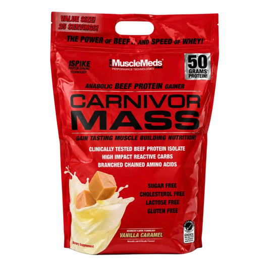 MuscleMeds Carnivor Mass Beef Protein Gainer  Vanilla Caramel