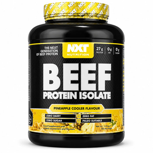 NXT Nutrition Beef Protein Isolate Pineapple Cooler 1.8kg high protein supplement UAE