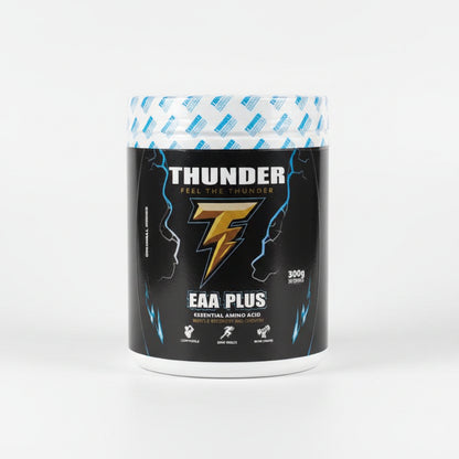 Thunder Nutrition EAA Plus Essential Amino Acid Supplement 300g container